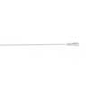Thumbnail Image 2 of 0.87mm Cable Chain Necklace in Semi-Solid 10K White Gold - 18”