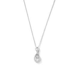 Unstoppable Love™ 0.065 CT. T.W. Diamond Doorknocker Pendant in Sterling Silver