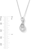 Thumbnail Image 2 of Unstoppable Love™ 0.065 CT. T.W. Diamond Doorknocker Pendant in Sterling Silver