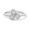 Thumbnail Image 1 of Shooting Star 0.50 CT. T.W. Multi-Shaped Certified Lab-Grown Diamond Ring in Sterling Silver (F/VS2)