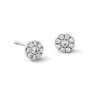 0.12 CT. T.W. Certified Lab-Created Multi-Diamond Stud Earrings in Sterling Silver (F/VS2)