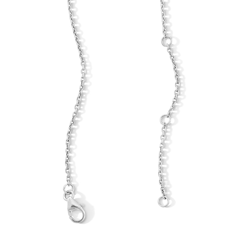 Main Image 2 of 0.15 CT. T.W. Certified Lab-Created Multi-Diamond Necklace in Sterling Silver (F/VS2)