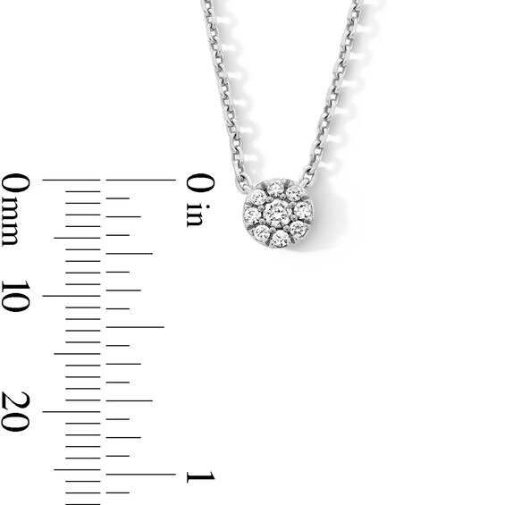 0.15 CT. T.W. Certified Lab-Created Multi-Diamond Necklace in Sterling Silver (F/VS2)