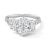 Thumbnail Image 1 of 3.50 CT. T.W. Oval Certified Lab-Grown Diamond Past Present Future® Engagement Ring in 14K White Gold (F/VS2)