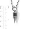 Thumbnail Image 3 of Limor Mindful Jewellery Onyx and 0.18 CT. T.W. Black Diamond Pendant in Black Rhodium-Plated Sterling Silver - 22”