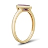 Thumbnail Image 2 of Bezel-Set Marquise-Cut Rhodolite Garnet Solitaire Ring in 10K Gold