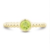 Thumbnail Image 3 of 5.0mm Peridot Bezel-Set Solitaire Ring in 10K Gold
