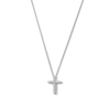 Thumbnail Image 1 of 0.70 CT. T.W. Certified Lab-Grown Diamond Cross Pendant in Sterling Silver (I/SI2)
