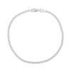 Thumbnail Image 1 of 2.4mm Rolo Chain Anklet in Hollow 10K White Gold - 10”
