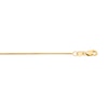 Thumbnail Image 2 of 1.0mm Gourmette Curb Chain Necklace in Semi-Solid 10K Gold - 16”