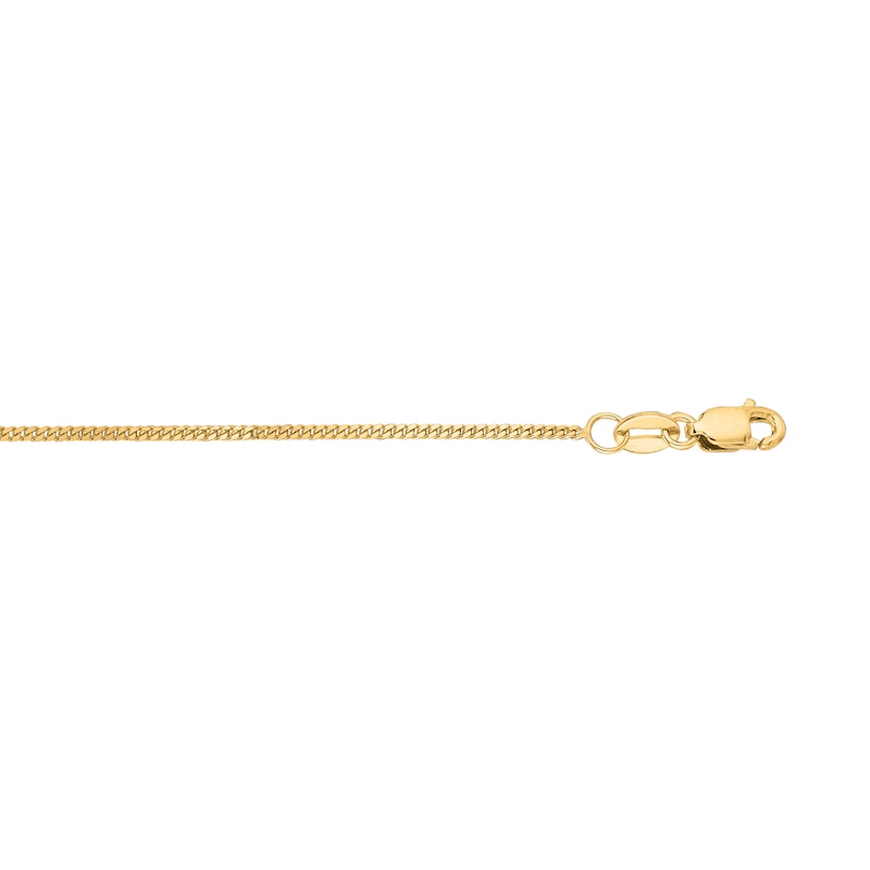 Main Image 2 of 1.0mm Gourmette Curb Chain Necklace in Semi-Solid 10K Gold - 16”