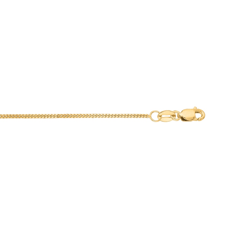 Main Image 2 of 1.0mm Gourmette Curb Chain Necklace in Semi-Solid 10K Gold - 18”