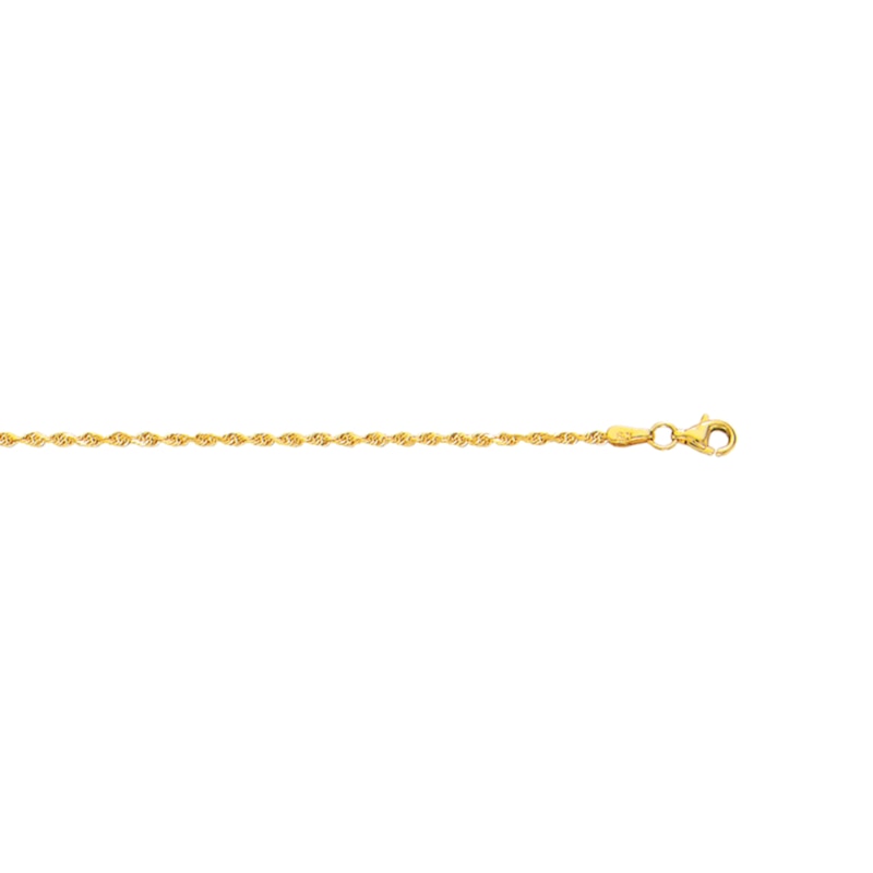 Main Image 2 of 1.8mm Rope Chain Necklace in Solid 10K Gold - 24”