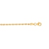Thumbnail Image 2 of 2.5mm Rope Chain Necklace in Solid 10K Gold - 16”