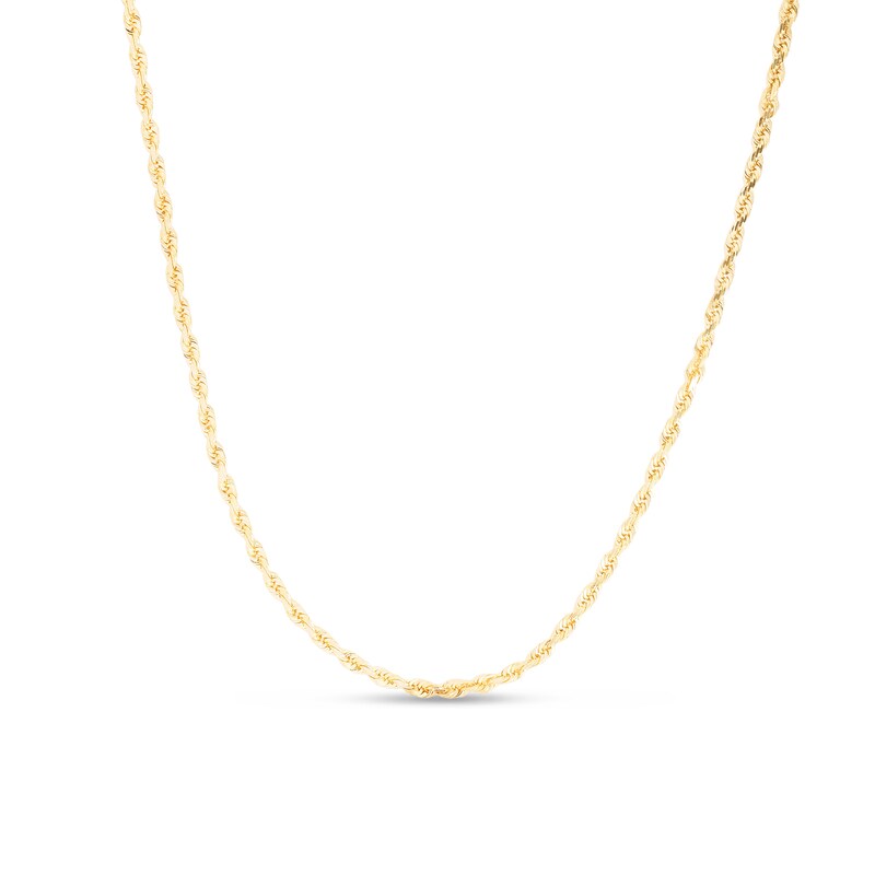 1.8mm Rope Chain Bracelet in Solid 10K Gold