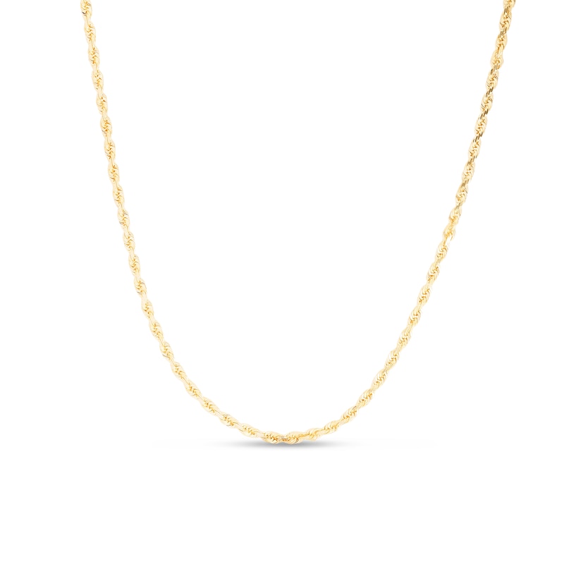 1.8mm Rope Chain Anklet in Solid 10K Gold - 10"