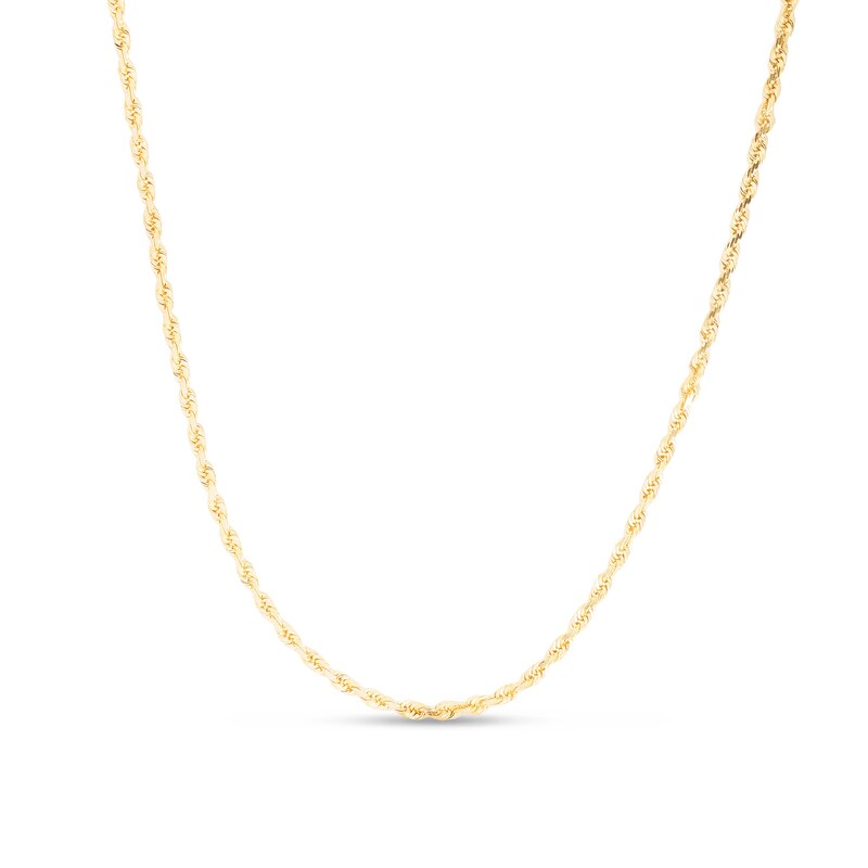 Main Image 1 of 1.8mm Rope Chain Necklace in Solid 10K Gold - 22"