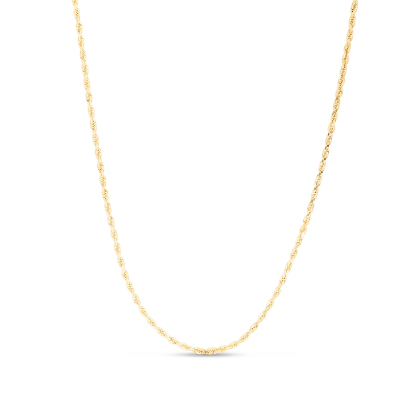 Main Image 1 of 2.5mm Rope Chain Necklace in Solid 10K Gold - 18”