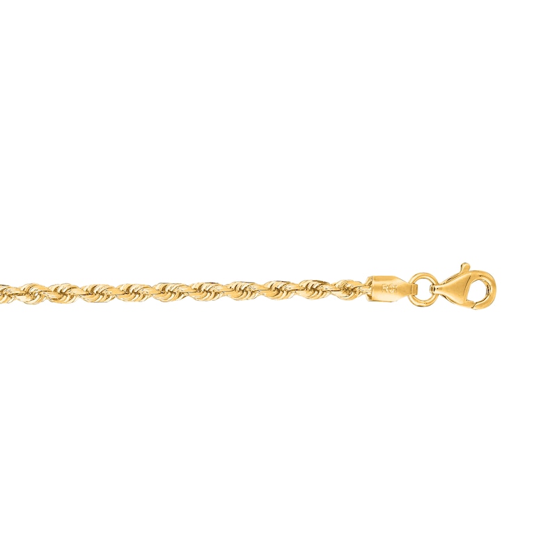 Main Image 2 of 2.5mm Rope Chain Necklace in Solid 10K Gold - 18”