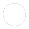 Thumbnail Image 3 of 2.4mm Rolo Chain Necklace in Hollow 10K White Gold - 20"
