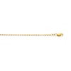 Thumbnail Image 2 of 2.4mm Rolo Chain Necklace Hollow 10K Gold - 18”