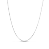 Thumbnail Image 1 of 2.4mm Rolo Chain Necklace Hollow 10K White Gold - 16"