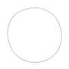 Thumbnail Image 3 of 2.4mm Rolo Chain Necklace Hollow 10K White Gold - 16"