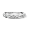 Thumbnail Image 1 of 0.30 CT. T.W. Diamond Triple Row Band in 10K White Gold
