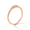 Thumbnail Image 3 of 0.20 CT. T.W. Diamond Three Stone Stackable Band in 10K Rose Gold