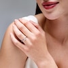 Thumbnail Image 2 of 0.30 CT. T.W. Marquise-Cut and Round Certified Lab-Grown Diamond Contour Band in 14K White Gold (F/VS2)