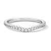Thumbnail Image 1 of 0.25 CT. T.W. Certified Lab-Grown Diamond Contour Band in 14K White Gold (F/VS2)