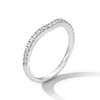 Thumbnail Image 3 of 0.25 CT. T.W. Certified Lab-Grown Diamond Contour Band in 14K White Gold (F/VS2)