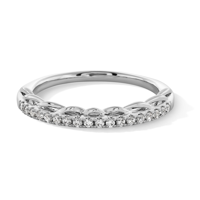 Main Image 1 of 0.12 CT. T.W. Diamond Stackable Band in Sterling Silver