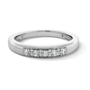 Thumbnail Image 1 of 0.25 CT. T.W. Diamond Alternating Band in Sterling Silver