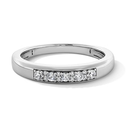 0.25 CT. T.W. Diamond Alternating Band in Sterling Silver