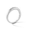 Thumbnail Image 3 of 0.25 CT. T.W. Diamond Alternating Band in Sterling Silver
