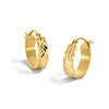 Thumbnail Image 1 of Diamond-Cut Hoop Earrings in Hollow 10K Gold