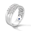 Thumbnail Image 2 of Vera Wang Love Collection 0.58 CT. T.W. Baguette-Cut Diamond Multi-Row Band in 14K White Gold