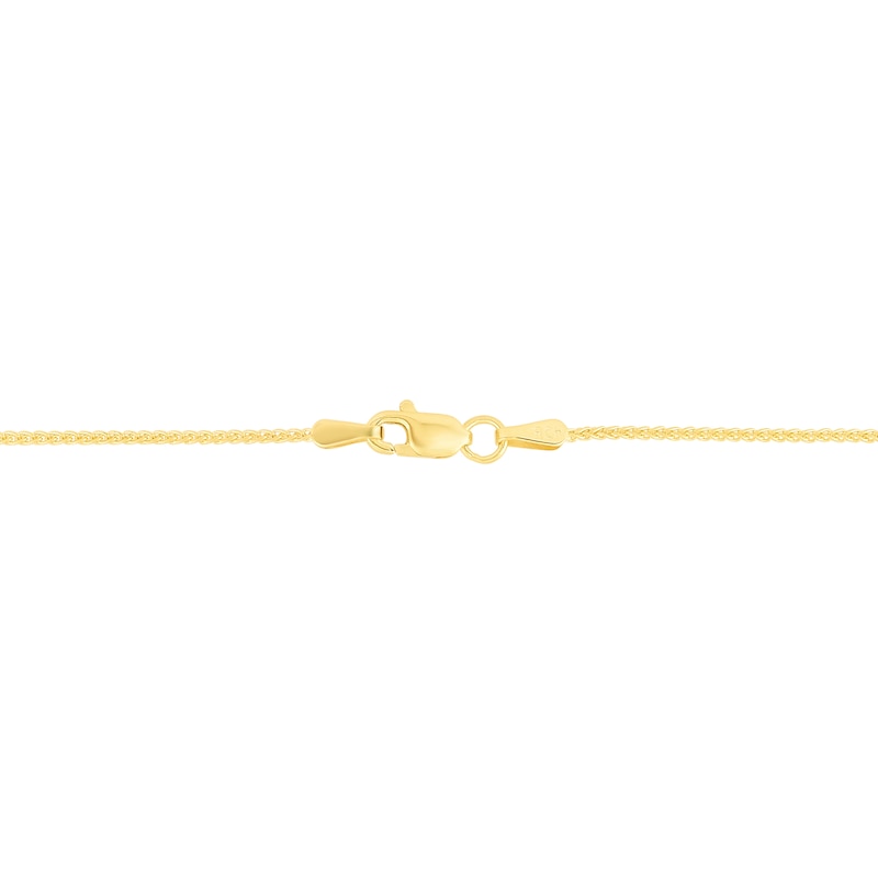 1.0mm Wheat Chain Necklace in Semi-Solid 10K Gold