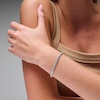 Thumbnail Image 2 of 5.00 CT. T.W. Certified Lab-Grown Diamond Tennis Bracelet in Sterling Silver (F/SI2)