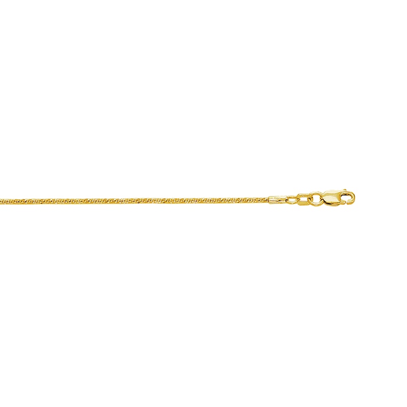 1.5mm Sparkle Chain Necklace in Hollow 10K Gold