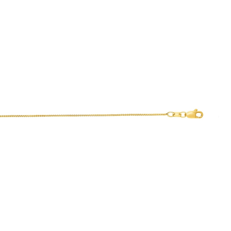 0.77mm Wheat Chain Necklace in Semi-Solid 10K Gold