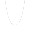 Thumbnail Image 1 of 0.77mm Wheat Chain Necklace in Semi-Solid 10K White Gold - 18”