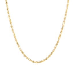 1.8mm Diamond-Cut Milano Rope Chain Necklace in Solid 10K Gold