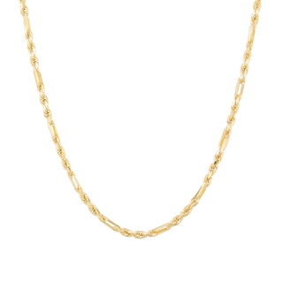 1.8mm Diamond-Cut Milano Rope Chain Necklace in Solid 10K Gold