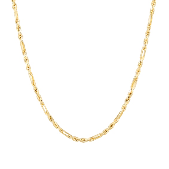 1.8mm Diamond-Cut Milano Rope Chain Necklace in Solid 10K Gold