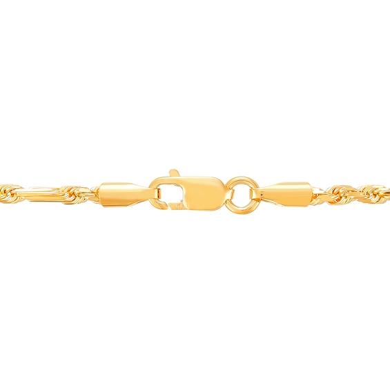 1.8mm Diamond-Cut Milano Rope Chain Necklace in Solid 10K Gold
