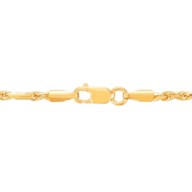 Main Image 3 of 1.8mm Diamond-Cut Milano Rope Chain Necklace in Solid 10K Gold