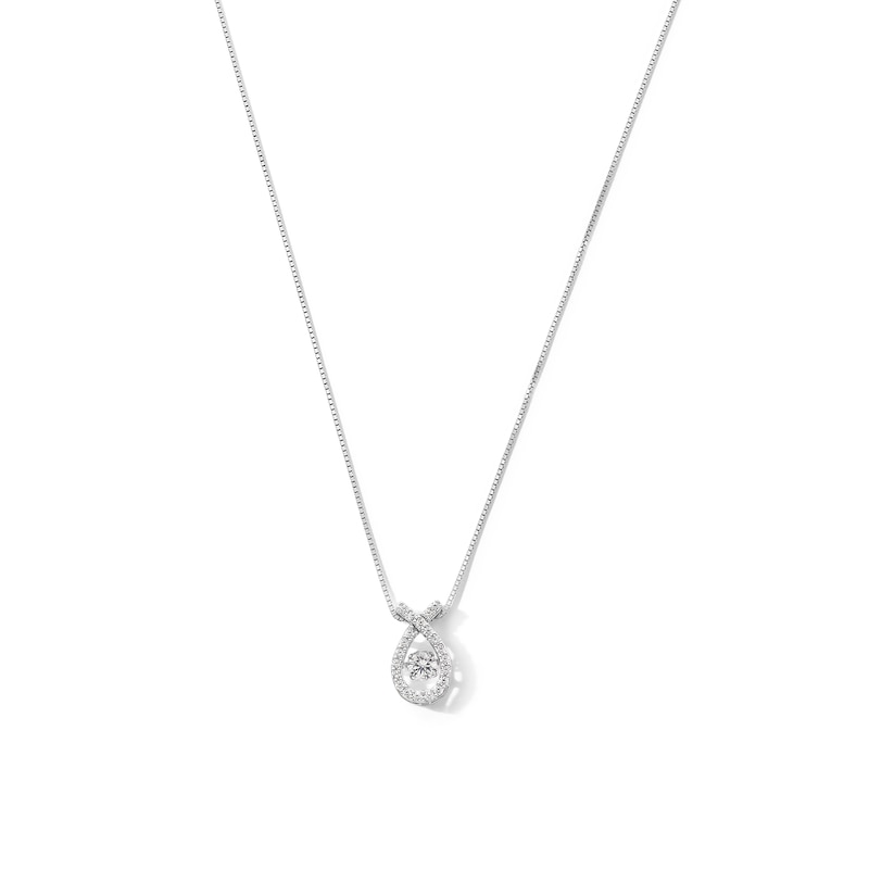 Unstoppable Love™ 0.50 CT. T.W. Certified Lab-Grown Diamond Loop Pendant in 10K White Gold (F/SI2)