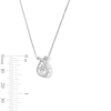 Thumbnail Image 2 of Unstoppable Love™ 0.50 CT. T.W. Certified Lab-Grown Diamond Loop Pendant in 10K White Gold (F/SI2)